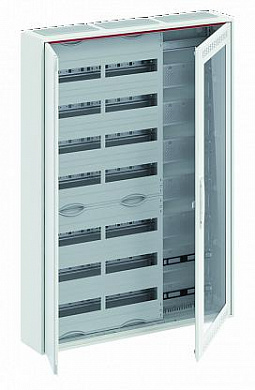Шкаф ComfortLine 168М навесной с медиапанелями IP30, 1100x800x160 между DIN-рейками 125 мм и самозажимными клеммами N/PE и Wi-Fi дверью с вент. отверстиями CA37VMW 2CPX052227R9999 ABB (арт.2070367764)