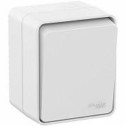 Выключатель одноклавишный AtlasDesign Profi54 открытой установки 10 АХ белый IP54 ATN540111 (арт.2013701739)