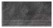 Пплитка для лестниц SERAPOOL Natural series "Pool Garden Anthracite" 33 х 66 см, левая (арт.PGASTL)
