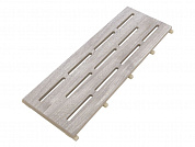 Решетка-моноблок SERAPOOL Natural Series TEAK SMOKE 25x65 см (арт.TS2565GM)