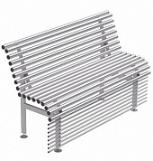Сиденье трубчатое АС, прямое, нерж. AISI 316L (арт.АС 04.180/L)