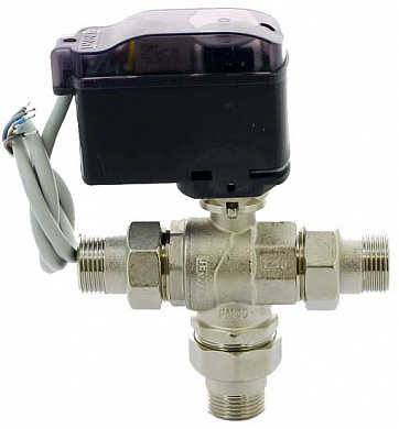 Кран 3-ходовой с сервоприводом EMMETI MODULO COMPACT НН 1" (арт.1425810)