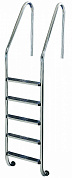 Лестница Flexinox STANDARТ 5 ступеней LUXE, крепление - стаканы (широкий борт) (арт.87112959N)