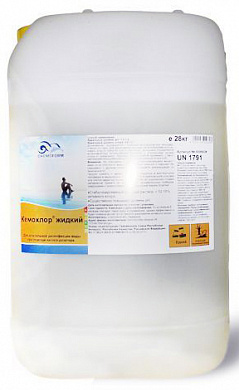 Жидкий хлор CHEMOFORM Кемохлор, канистра 28 кг (арт.0586028)