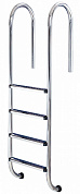 Лестница Flexinox MURO 4 ступени LUXE, крепление - стаканы (узкий борт) (арт.87132049N)